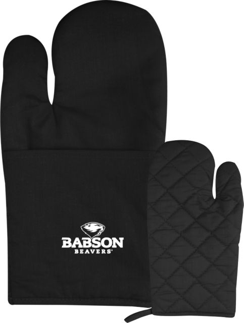 Babson Quilted Canvas Oven Mitt Primary Mark - ONLINE ONLY