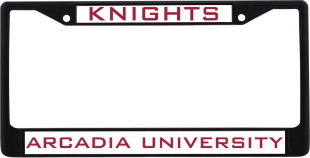 Arcadia Metal License Plate Frame in Knights - ONLINE ONLY