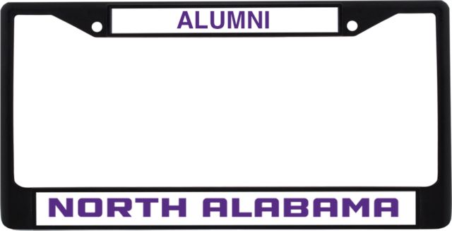 North Alabama Alumni Metal License Plate Frame in North Alabama Wordmark Horizontal - ONLINE ONLY