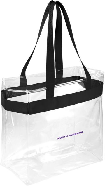 North Alabama Game Day Clear Stadium Tote North Alabama Wordmark Horizontal - ONLINE ONLY