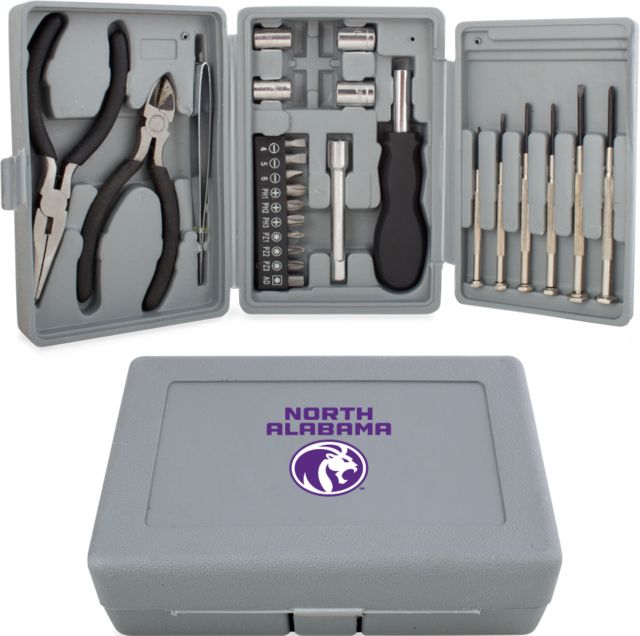 North Alabama Compact 26 Piece Deluxe Tool Kit UNA Lion - ONLINE ONLY