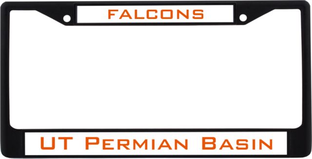 UT Permian Basin Metal License Plate Frame in Falcons - ONLINE ONLY