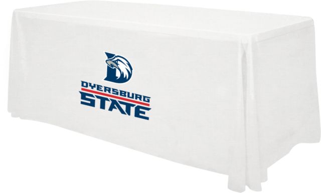 Dyersburg 6 foot Table Throw Wordmark with D Eagle Table Throw - ONLINE ONLY