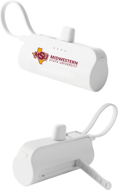 Midwestern State Sidekick 4500 mAh Power Bank MSU Institutional Horizontal - ONLINE ONLY