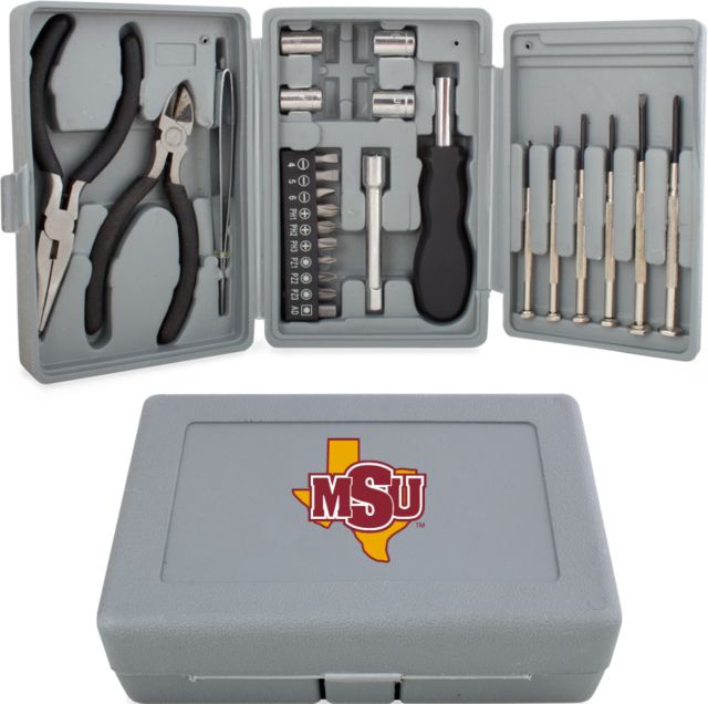 Midwestern State Compact 26 Piece Deluxe Tool Kit MSU Logo - ONLINE ONLY