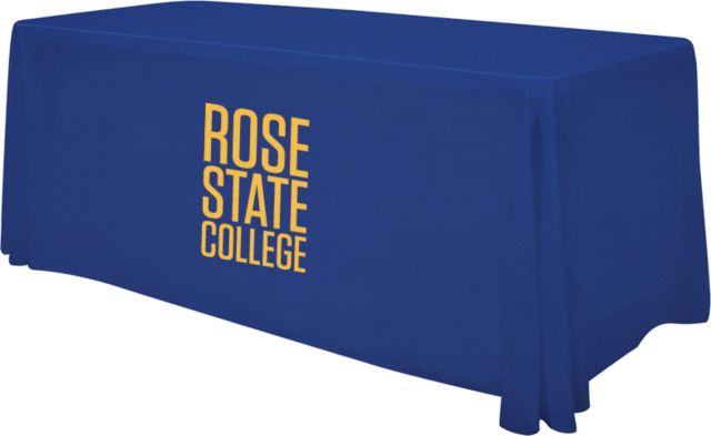 Rose State 6 foot Table Throw Primary Mark - ONLINE ONLY