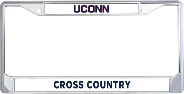 UConn Cross Country Metal License Plate Frame