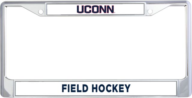UConn Metal License Plate Frame in UConn Primary Wordmark
