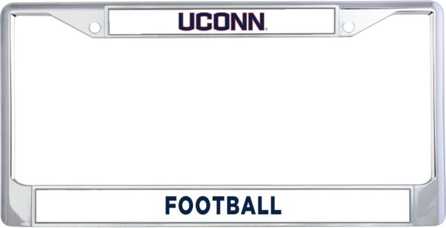UConn Football Metal License Plate Frame
