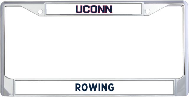 UConn Rowing Metal License Plate Frame