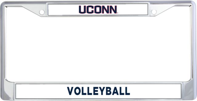 UConn Volleyball Metal License Plate Frame