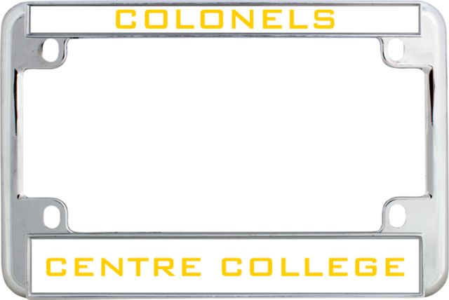 Centre Metal Motorcycle License Plate Frame in Colonels - ONLINE ONLY