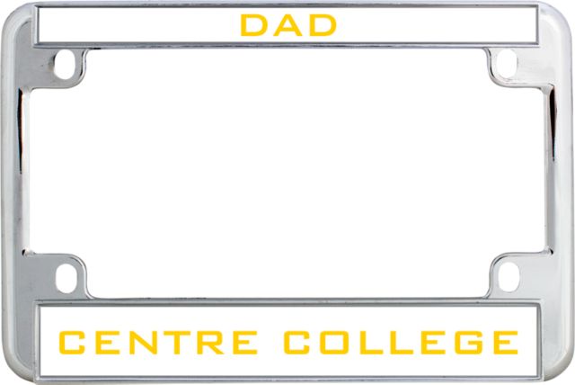 Centre Metal Motorcycle License Plate Frame in Dad - ONLINE ONLY