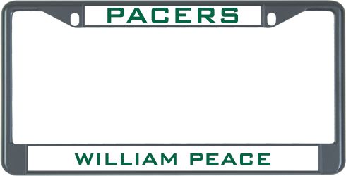 William Peace Metal License Plate Frame in Mascot - ONLINE ONLY