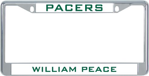 William Peace Metal License Plate Frame in Mascot - ONLINE ONLY