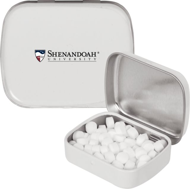 Shenandoah Rectangular Peppermint Tin Primary University Mark- ONLINE ONLY