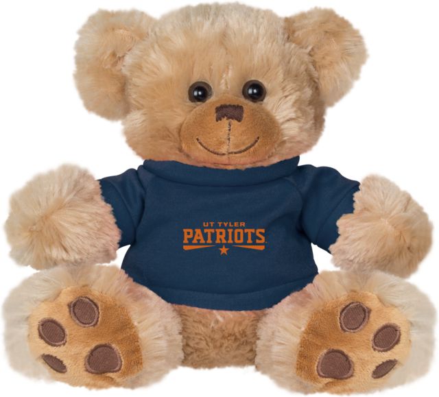 UT Tyler Plush Big Paw 8 1/2 inch Bear w/Navy Shirt UTT Patriots - ONLINE ONLY