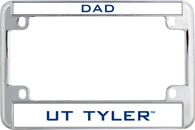 UT Tyler Metal Motorcycle License Plate Frame in Dad - ONLINE ONLY