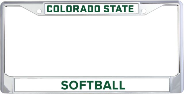 Colorado State Metal License Plate Frame in Colorado State Official Wordmark