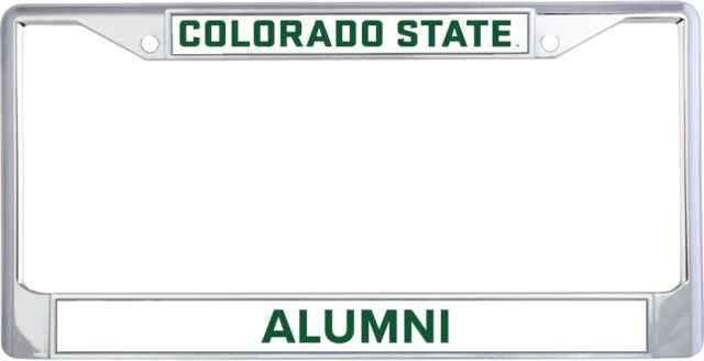 Colorado State Metal License Plate Frame in Colorado State Official Wordmark