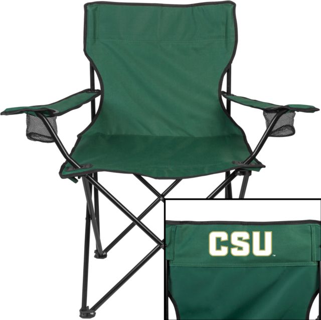 Colorado State Deluxe Green Captains Chair Colorado State Primary Athletics Mark