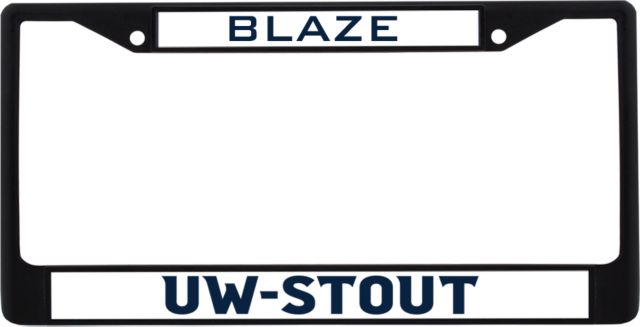 UW Stout Metal License Plate Frame in UW Stout Flat - ONLINE ONLY