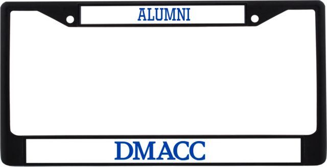 Des Moines Alumni Metal License Plate Frame in DMACC Wordmark Flat - ONLINE ONLY