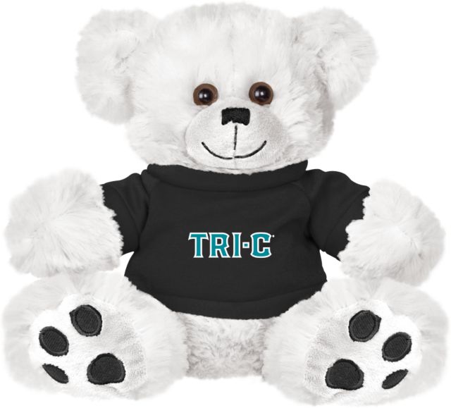 Cuyahoga CC Plush Big Paw 8 1/2 inch Bear w/Black Shirt Tri-C Wordmark - ONLINE ONLY