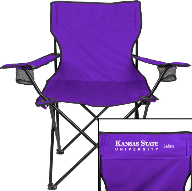 Kansas State Deluxe Captains Chair K State Salina - ONLINE ONLY