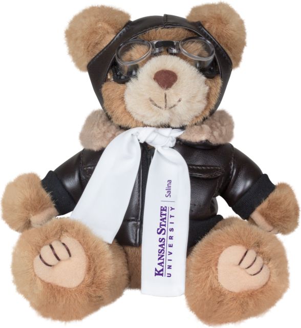 Kansas State Aviator Bear Stuffed Animal K State Salina - ONLINE ONLY
