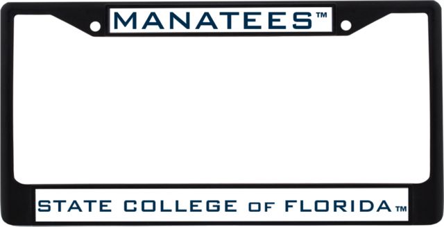 State College of Florida Metal License Plate Frame in Manatees - ONLINE ONLY