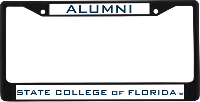State College of Florida Alumni Metal License Plate Frame in Alumni - ONLINE ONLY