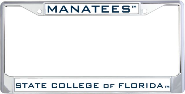 State College of Florida Metal License Plate Frame in Manatees - ONLINE ONLY