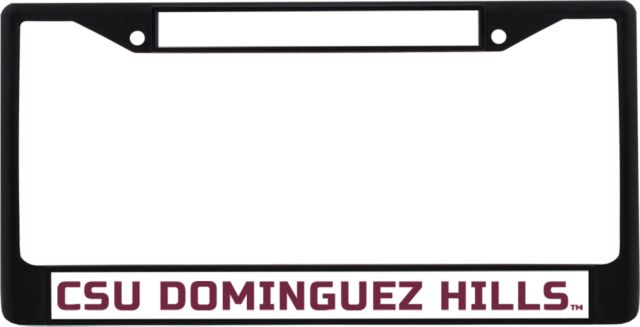 Cal State Domiguez Hills Metal License Plate Frame in Flat Wordmark - ONLINE ONLY