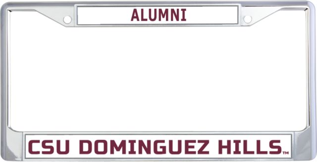 Cal State Domiguez Hills Alumni Metal License Plate Frame in Flat Wordmark - ONLINE ONLY
