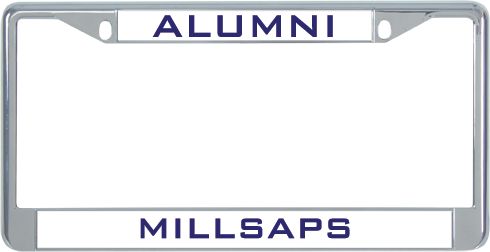 Millsaps Alumni Metal License Plate Frame in Alumni - ONLINE ONLY