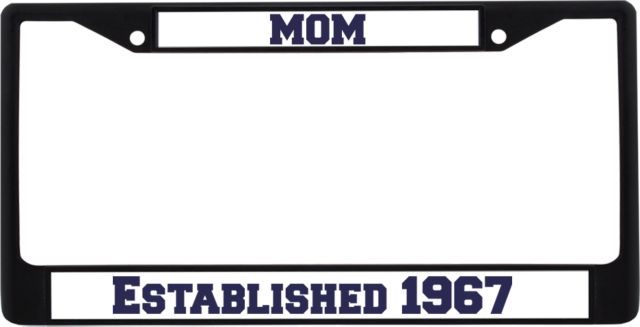 Roanoke Chowan Mom Metal License Plate Frame in Established 1967 - ONLINE ONLY