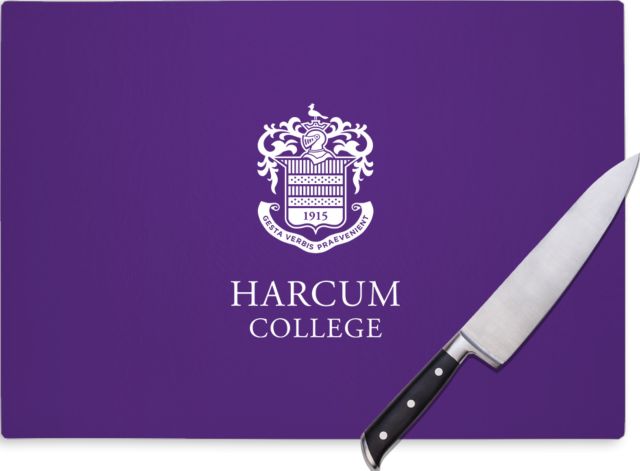 Harcum Cutting Board Primary Mark - ONLINE ONLY
