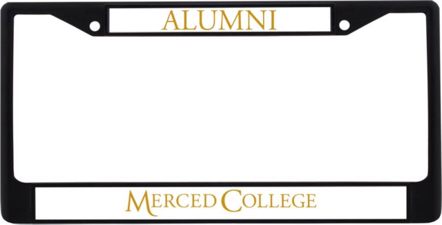 Merced College Alumni Metal License Plate Frame in Flat Wordmark - ONLINE ONLY