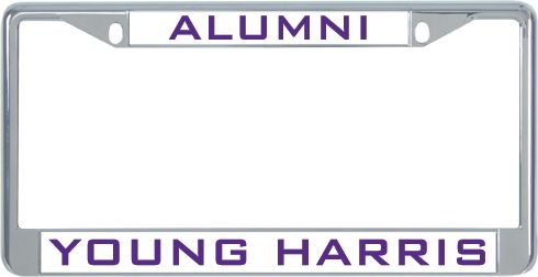 Young Harris Alumni Metal License Plate Frame in Alumni - ONLINE ONLY