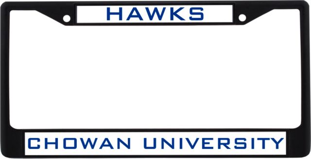 Chowan Metal License Plate Frame in Hawks - ONLINE ONLY