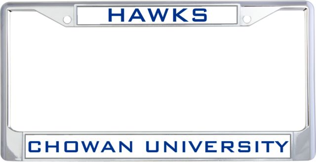 Chowan Metal License Plate Frame in Hawks - ONLINE ONLY