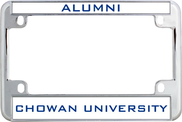 Chowan Metal Motorcycle License Plate Frame in Alumni - ONLINE ONLY