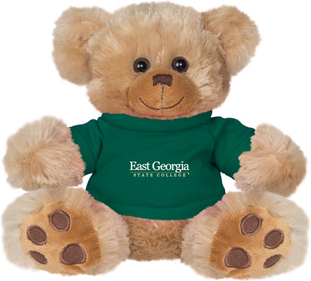 East Georgia State Plush Big Paw 8 1/2 inch Bear w/ Shirt Primary Mark - ONLINE ONLY