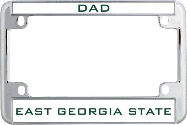 East Georgia State Metal Motorcycle License Plate Frame in Dad - ONLINE ONLY