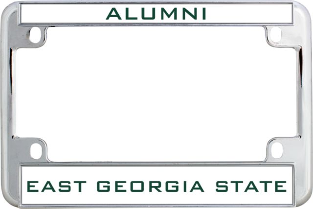 East Georgia State Metal Motorcycle License Plate Frame in Alumni - ONLINE ONLY