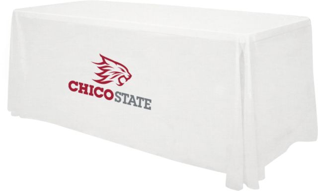 Chico State 6 foot Table Throw Chico State Primary Mark - ONLINE ONLY