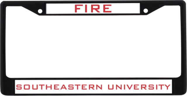 Southeastern Metal License Plate Frame in Fire - ONLINE ONLY