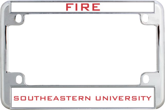 Southeastern Metal Motorcycle License Plate Frame in Chrome Fire - ONLINE ONLY