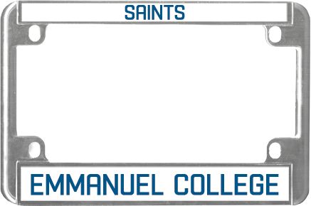 Emmanuel Metal Motorcycle License Plate Frame in Mascot - ONLINE ONLY